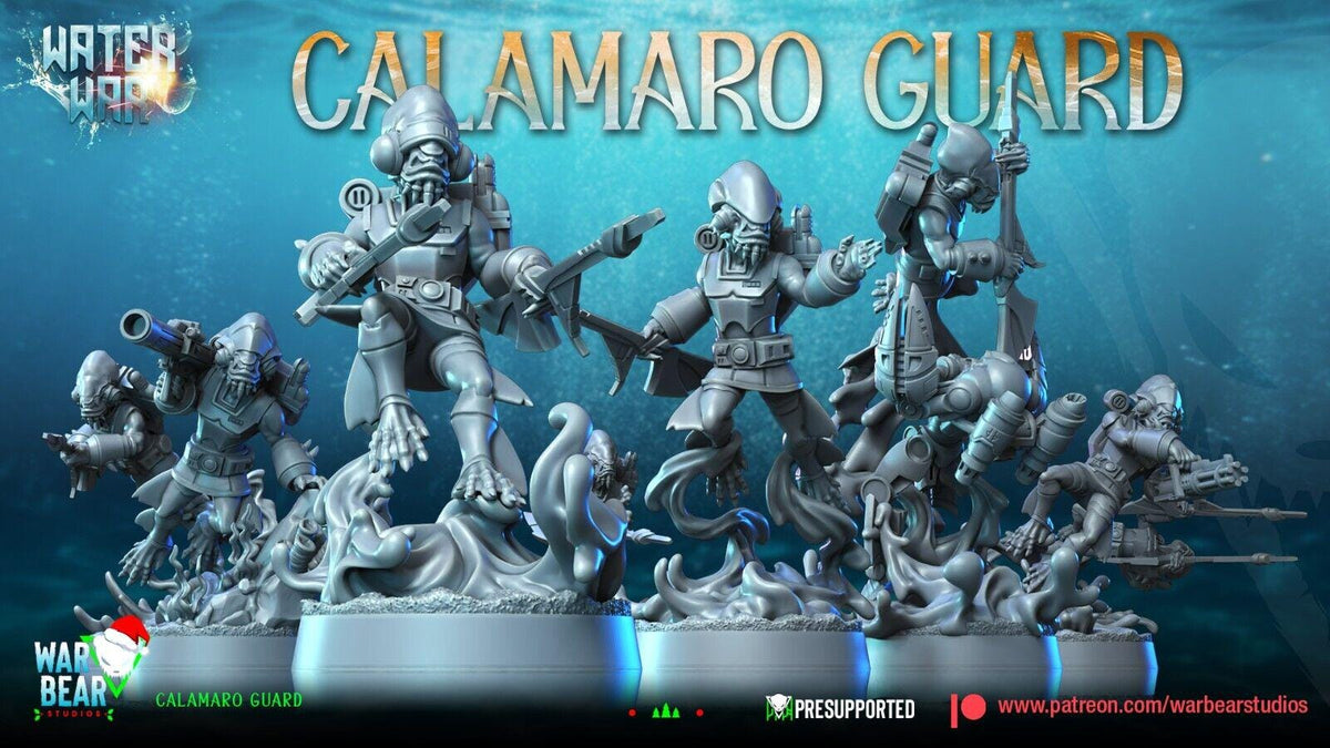 8 aqua mon calamari guard star wars legion rpg shatterpoint compatible war bear