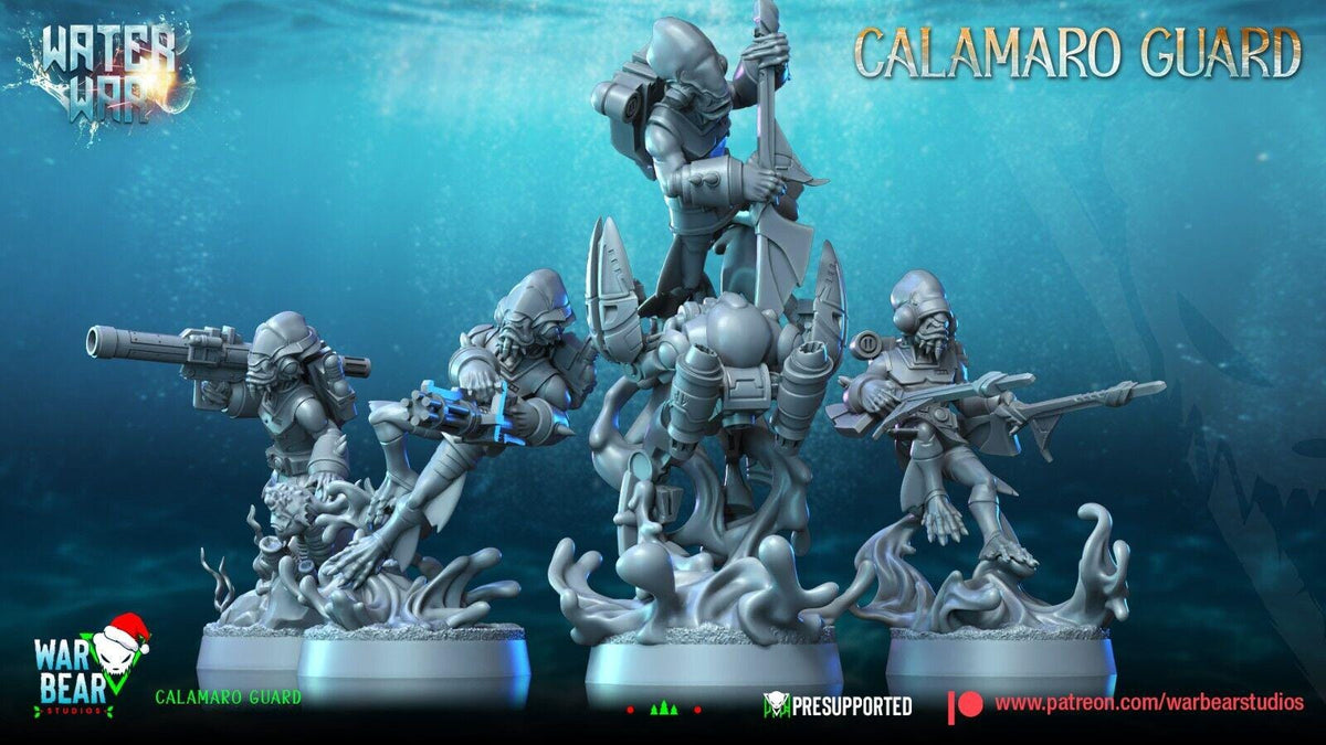 8 aqua mon calamari guard star wars legion rpg shatterpoint compatible war bear
