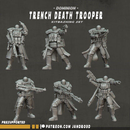 6 x kitbash trench death troopers - star wars legion compatible jandro3d