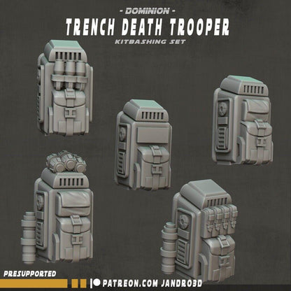 6 x kitbash trench death troopers - star wars legion compatible jandro3d