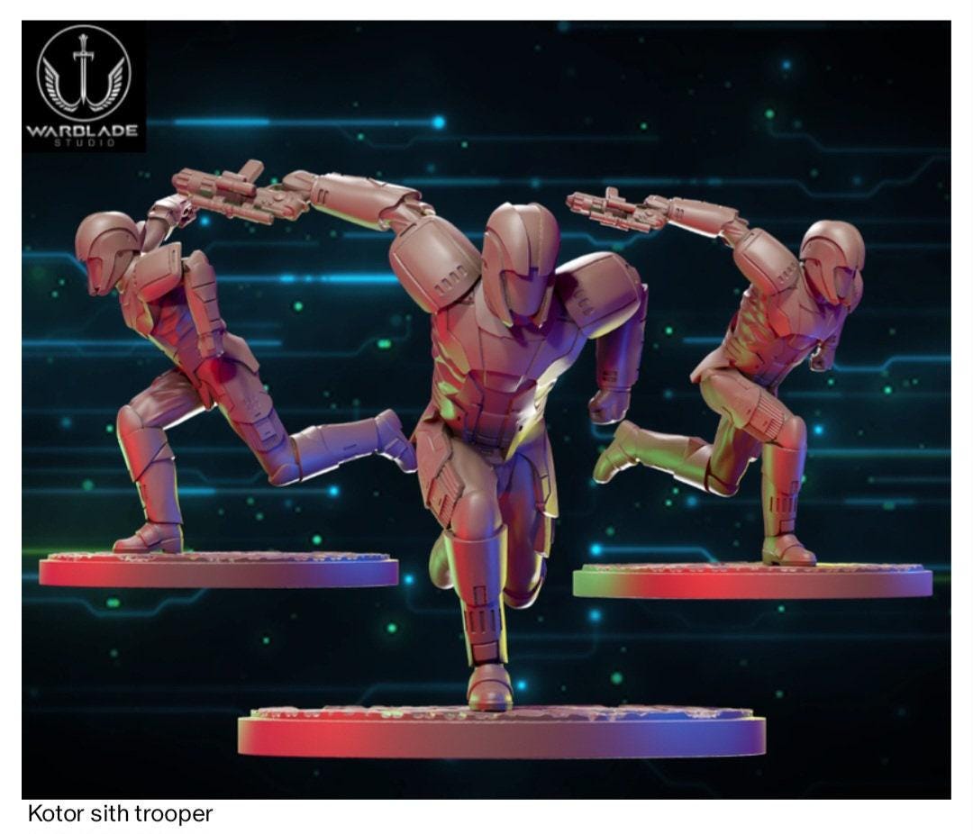 Kotor sith trooper star wars legion shatterpoint compatible warblade apr24