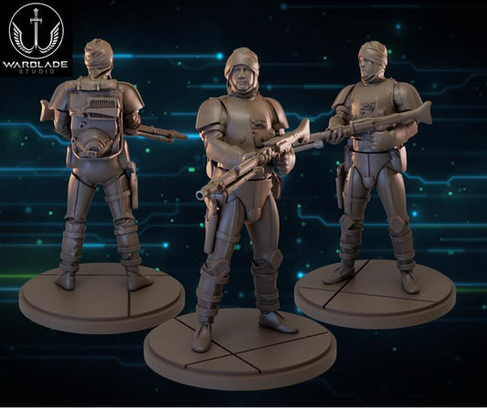 Imperial trooper dengar proxy  star wars legion shatterpoint compatible warblade