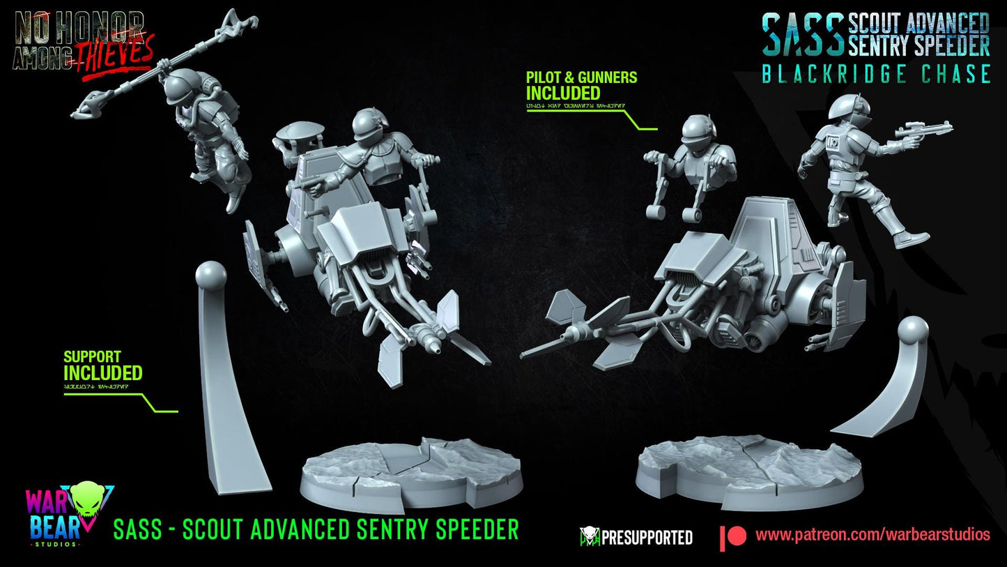 2 x sass scout advanced sentry speeder star wars legion rpg compatible warbear