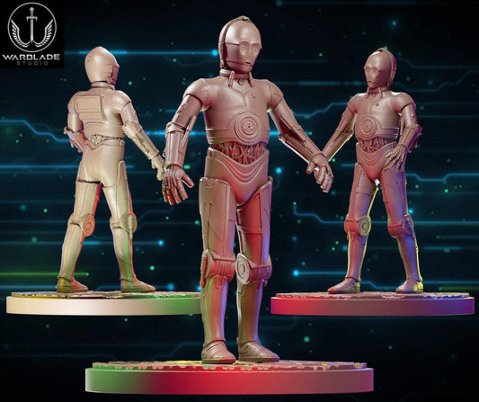 C3po proxy - star wars legion / shatterpoint compatible - warblade studio