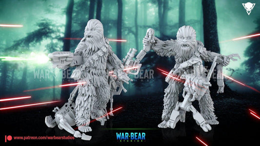 2 forest wookie hero  star wars rpg legion shatterpoint compatible  war bear