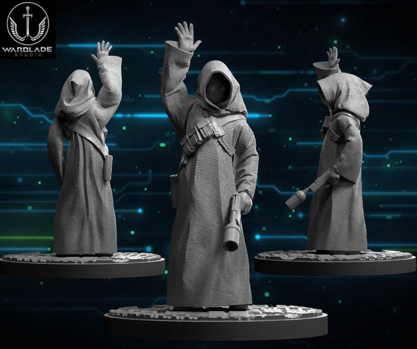 2 x jawa proxy - star wars legion shatterpoint compatible warblade