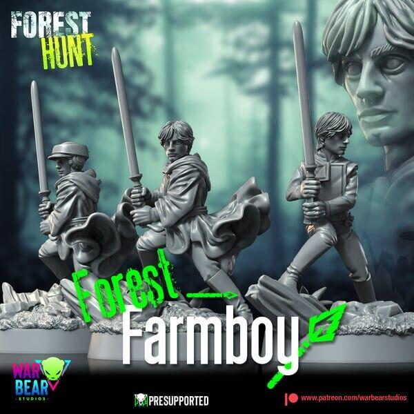 X3 forest farmboy luke star wars rpg legion shatterpoint compatible  war bear
