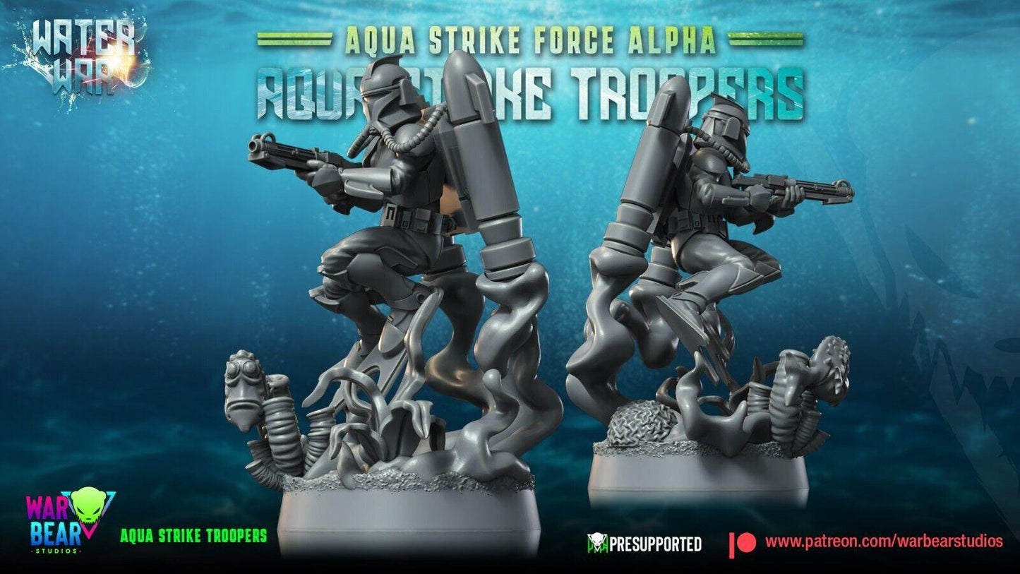 8 aqua strike troopers star wars legion rpg shatterpoint compatible war bear