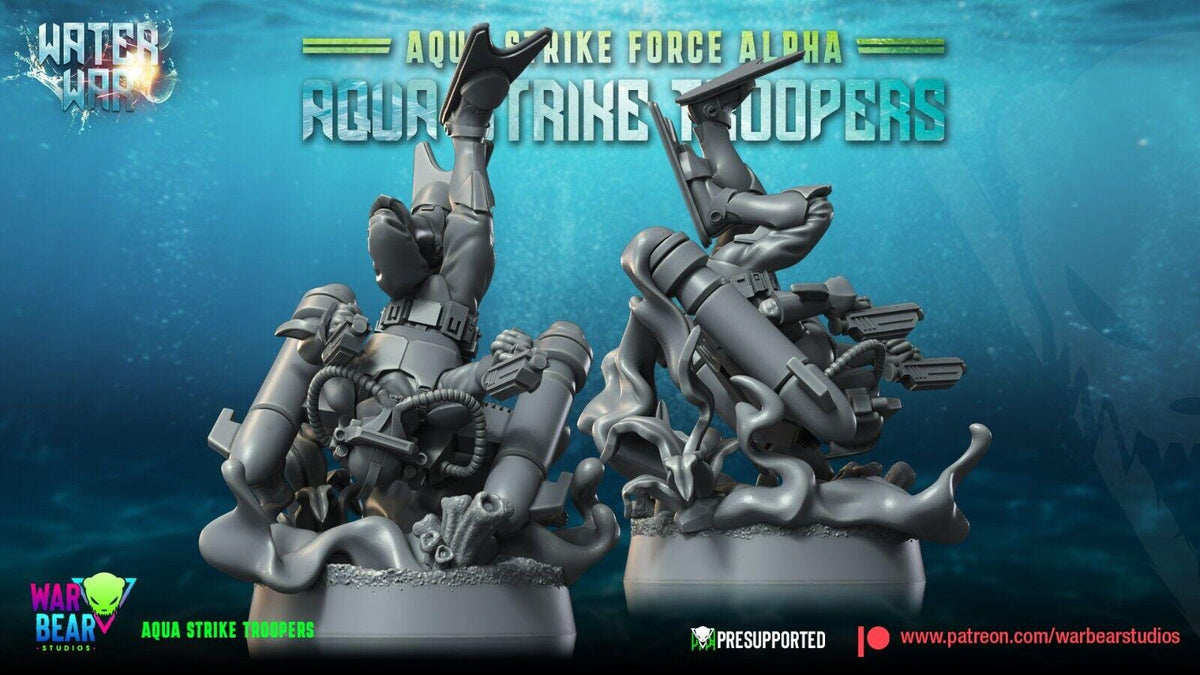8 aqua strike troopers star wars legion rpg shatterpoint compatible war bear