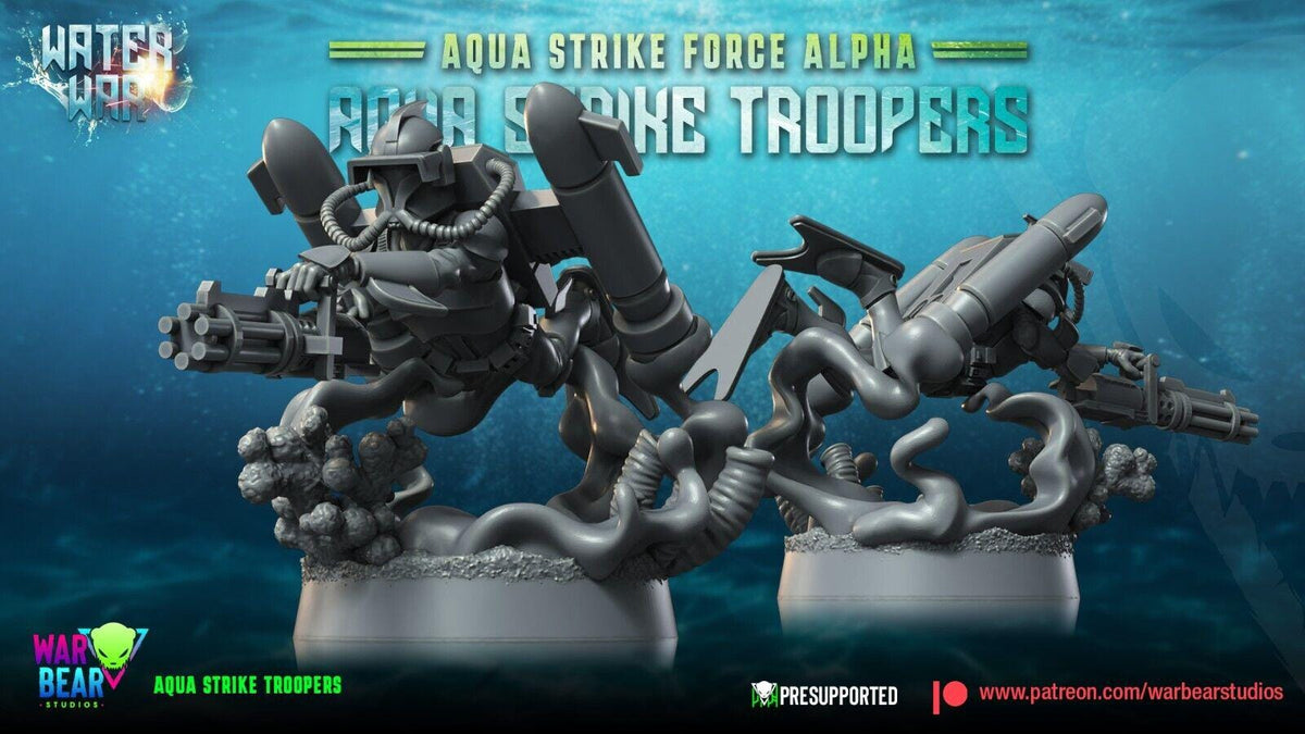8 aqua strike troopers star wars legion rpg shatterpoint compatible war bear