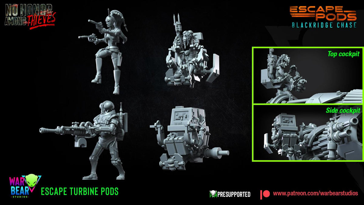 Turbine pods - blackridge chase star wars legion rpg shatterpoint compatible warbear