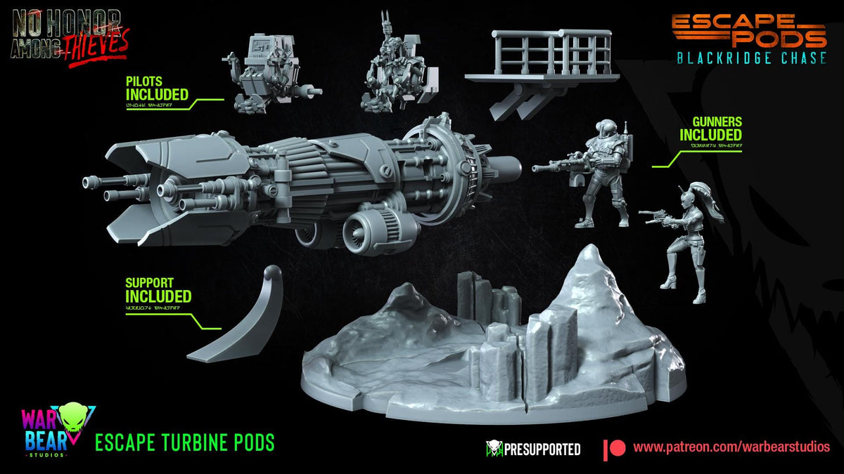 Turbine pods - blackridge chase star wars legion rpg shatterpoint compatible warbear
