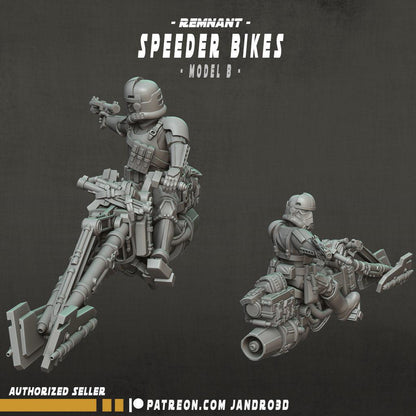 Remnant speeder bikes single/bundle - star wars legion compatible jandro3d