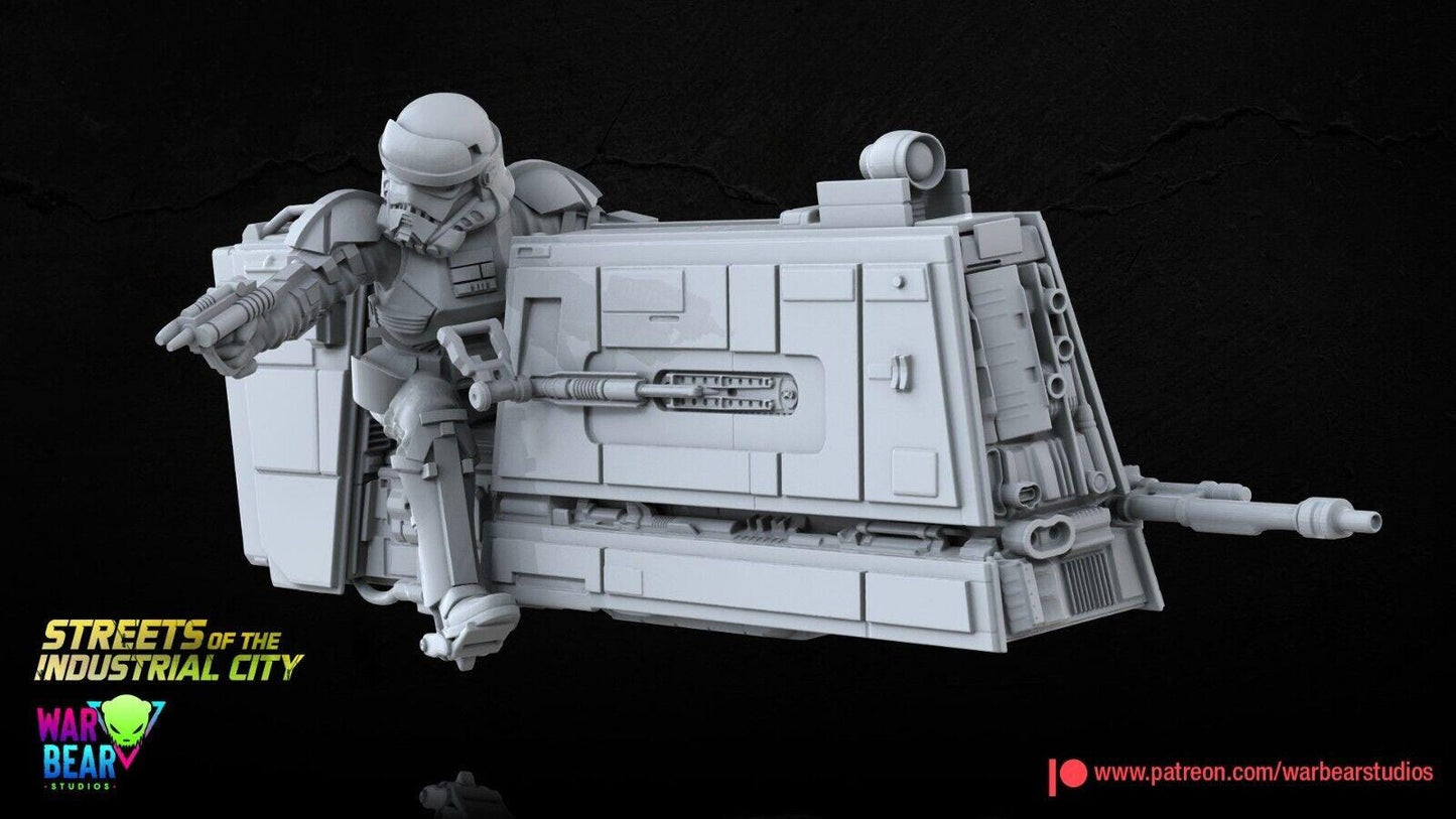 4 imp law enforcers bike star wars rpg legion shatterpoint compatible  war bear