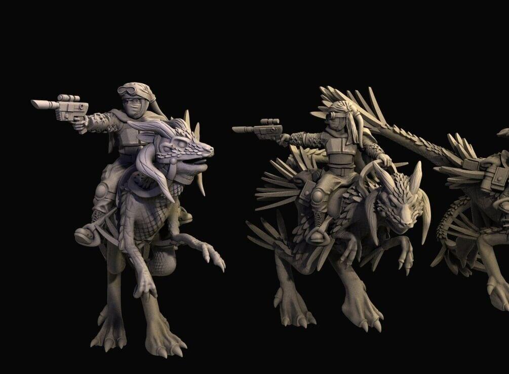 4 twilek fire chicken rider star wars rpg legion shatterpoint compatible warbear