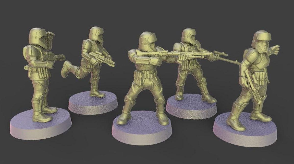5 x beach troopers proxy - star wars legion shatterpoint compatible warblade