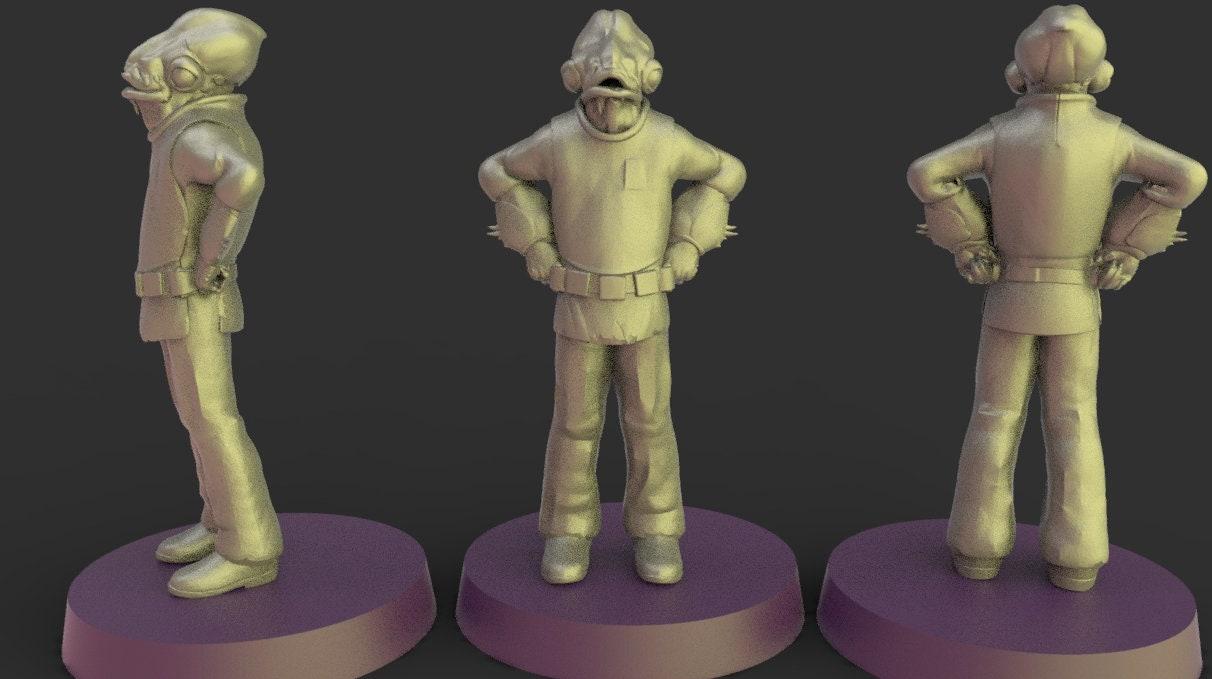 Mon calamari officer proxy - star wars legion shatterpoint compatible warblade