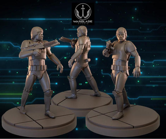 Trooper luke skywalker proxy - star wars legion shatterpoint compatible warblade