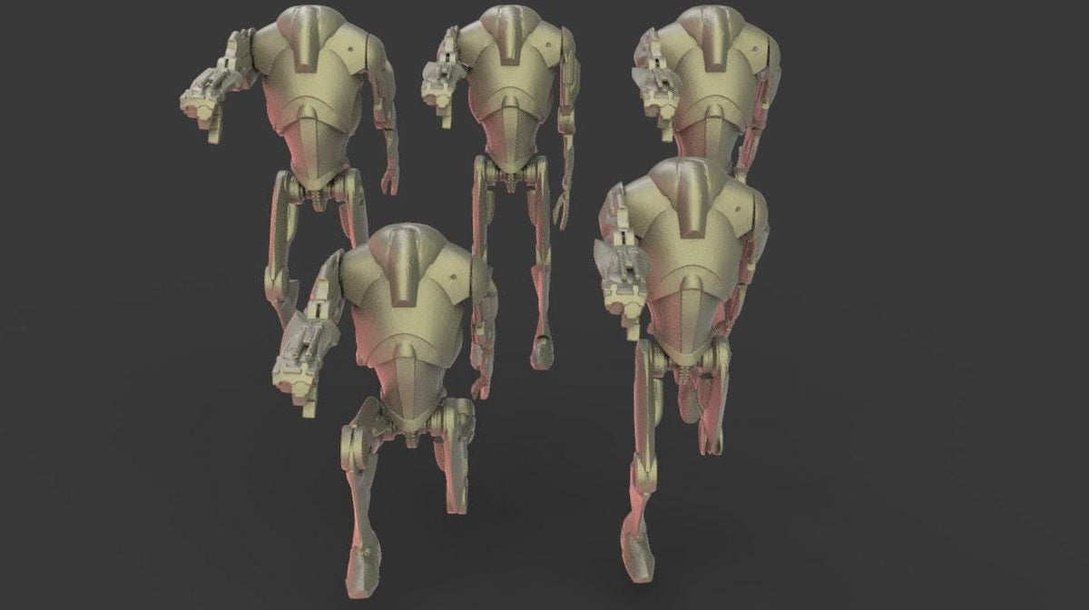 5 x b2 droids proxy - star wars legion / shatterpoint compatible - warblade