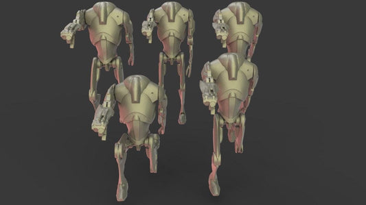 5 x b2 droids proxy - star wars legion / shatterpoint compatible - warblade