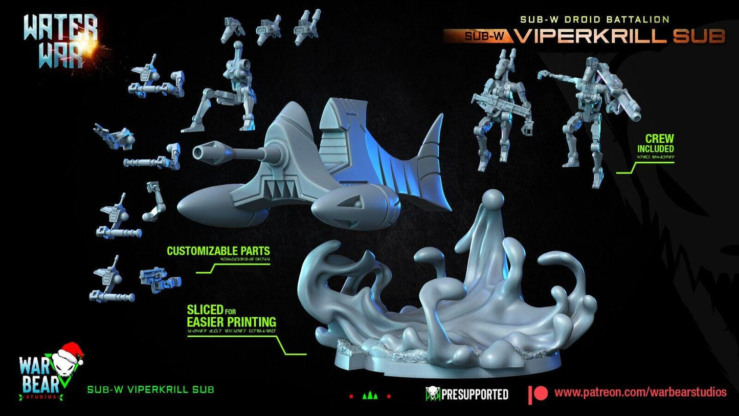 Clanker droid viperkrill sub star wars legion shatterpoint compatible warbear