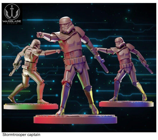 Stormtrooper captain proxy - star wars legion shatterpoint compatible warblade