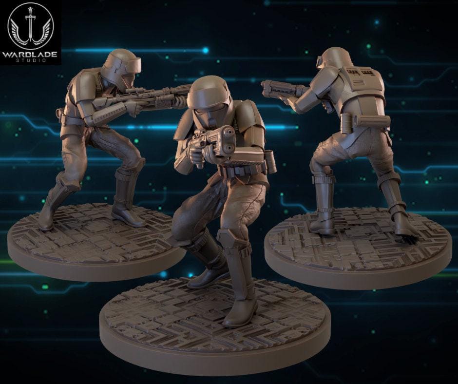 2 x shore troopers proxy - star wars legion shatterpoint compatible warblade