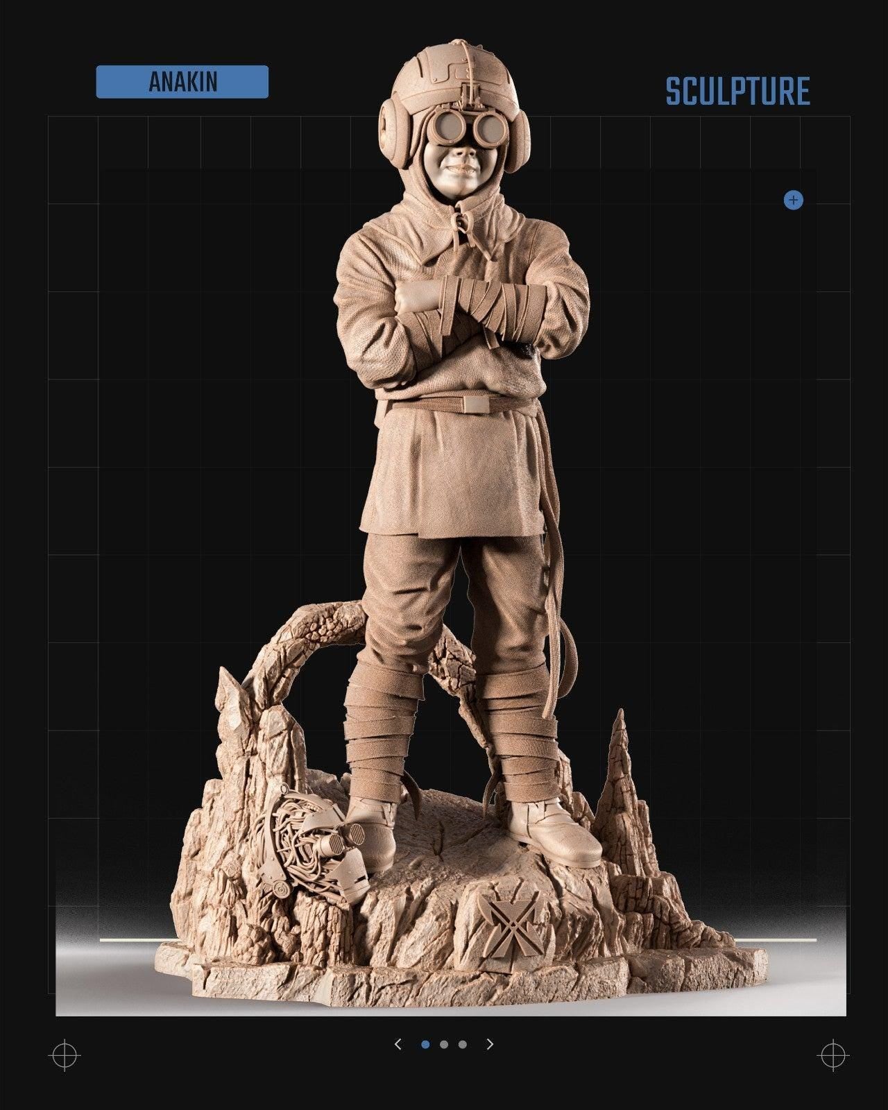 June star wars themed 3d figure diorama sculpture sw3d anakin bantha cara dune sw3d