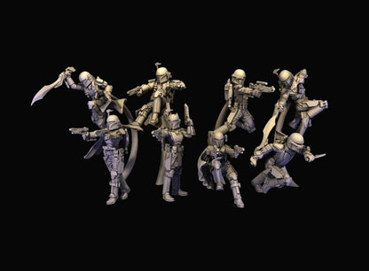 8 mandalorian warriors  star wars legion rpg shatterpoint compatible warbear
