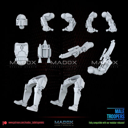 3 mandalorian bikes star wars rpg legion shatterpoint compatible  war bear