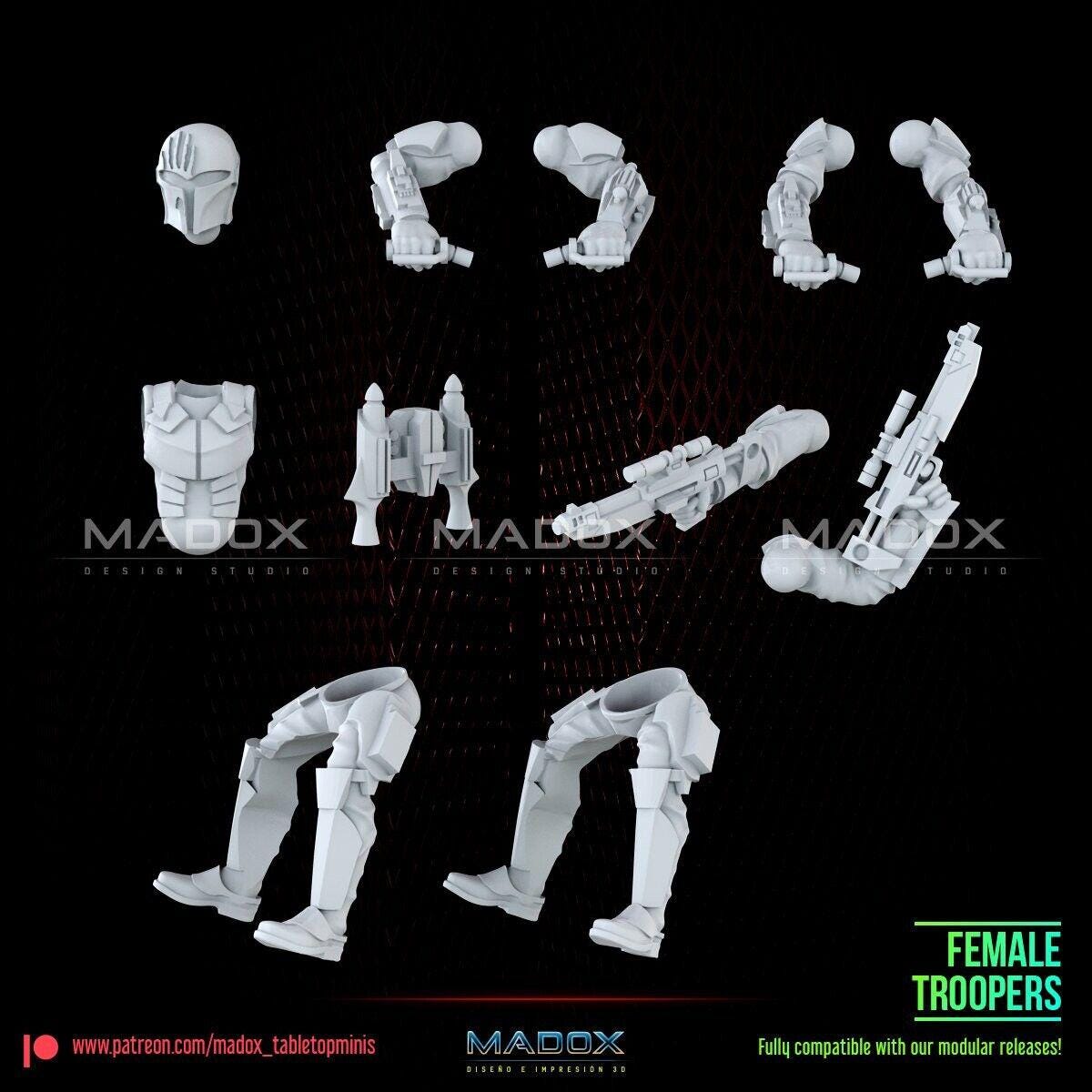 3 mandalorian bikes star wars rpg legion shatterpoint compatible  war bear