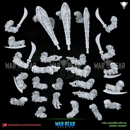 6 wookie troops star wars rpg legion shatterpoint compatible - war bear