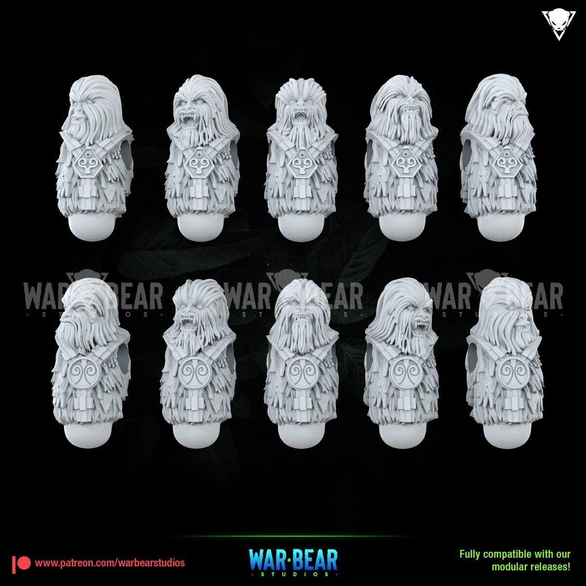 6 wookie troops star wars rpg legion shatterpoint compatible - war bear
