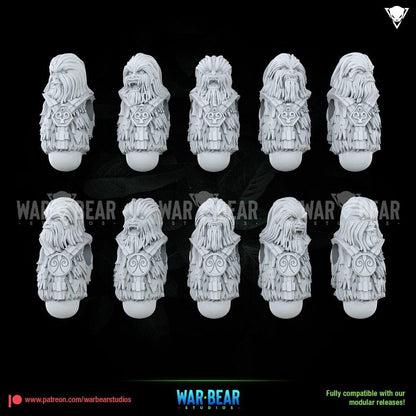 6 wookie troops star wars rpg legion shatterpoint compatible - war bear