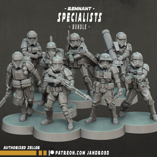 4/8 remnant specialists troopers -star wars legion compatible jandro3d