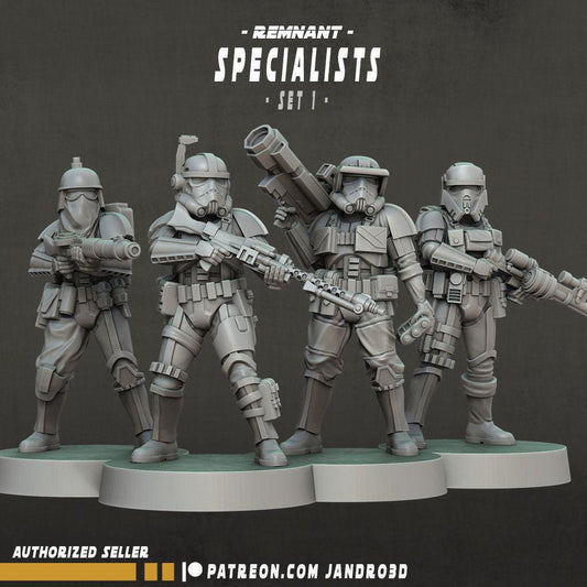 4/8 remnant specialists troopers -star wars legion compatible jandro3d