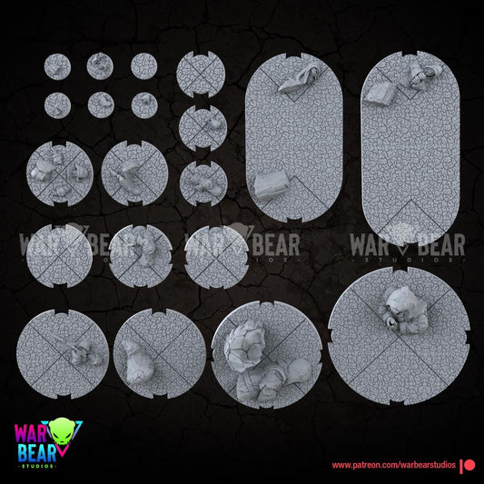 Canyon of the sorcerers bases (28mm, 50mm, 70mm, 100mm) star wars legion warbear