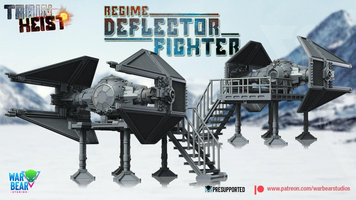 Tie fighter/interceptor (deflector) w/ option platform star wars rpg legion shatterpoint compatible - war bear