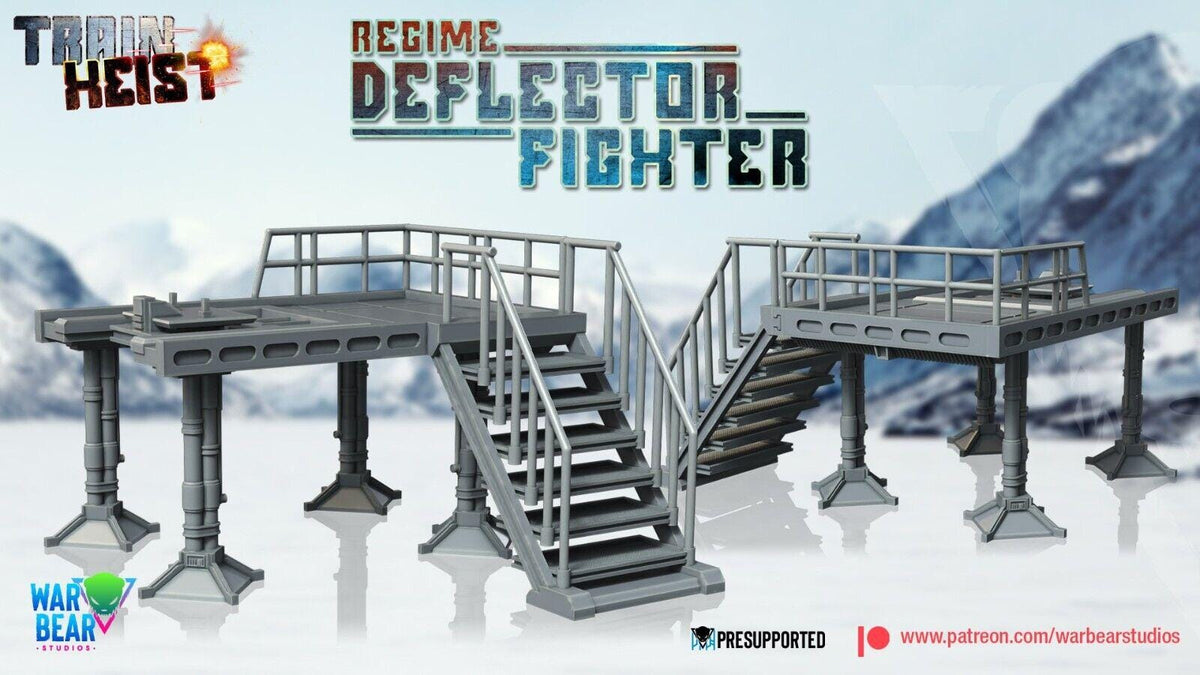 Tie fighter/interceptor (deflector) w/ option platform star wars rpg legion shatterpoint compatible - war bear