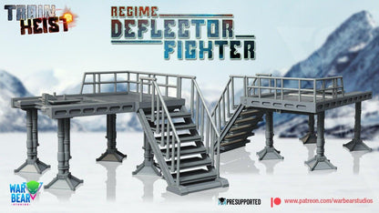Tie fighter/interceptor (deflector) w/ option platform star wars rpg legion shatterpoint compatible - war bear