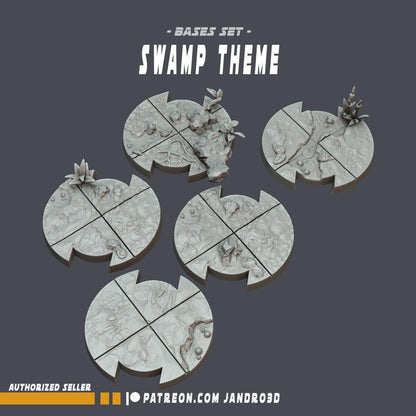 Swamp bases 27mm / 50mm  -star wars legion compatible jandro3d