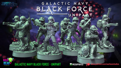 18 imperial blackforce troopers star wars legion rpg shatterpoint warbear