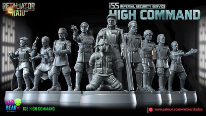 Iss high command officers (imperial security services) star wars rpg legion shatterpoint compatible - war bear