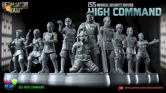 Iss high command officers (imperial security services) star wars rpg legion shatterpoint compatible - war bear