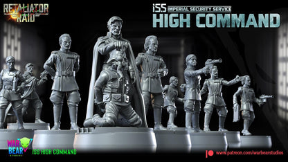 Iss high command officers (imperial security services) star wars rpg legion shatterpoint compatible - war bear