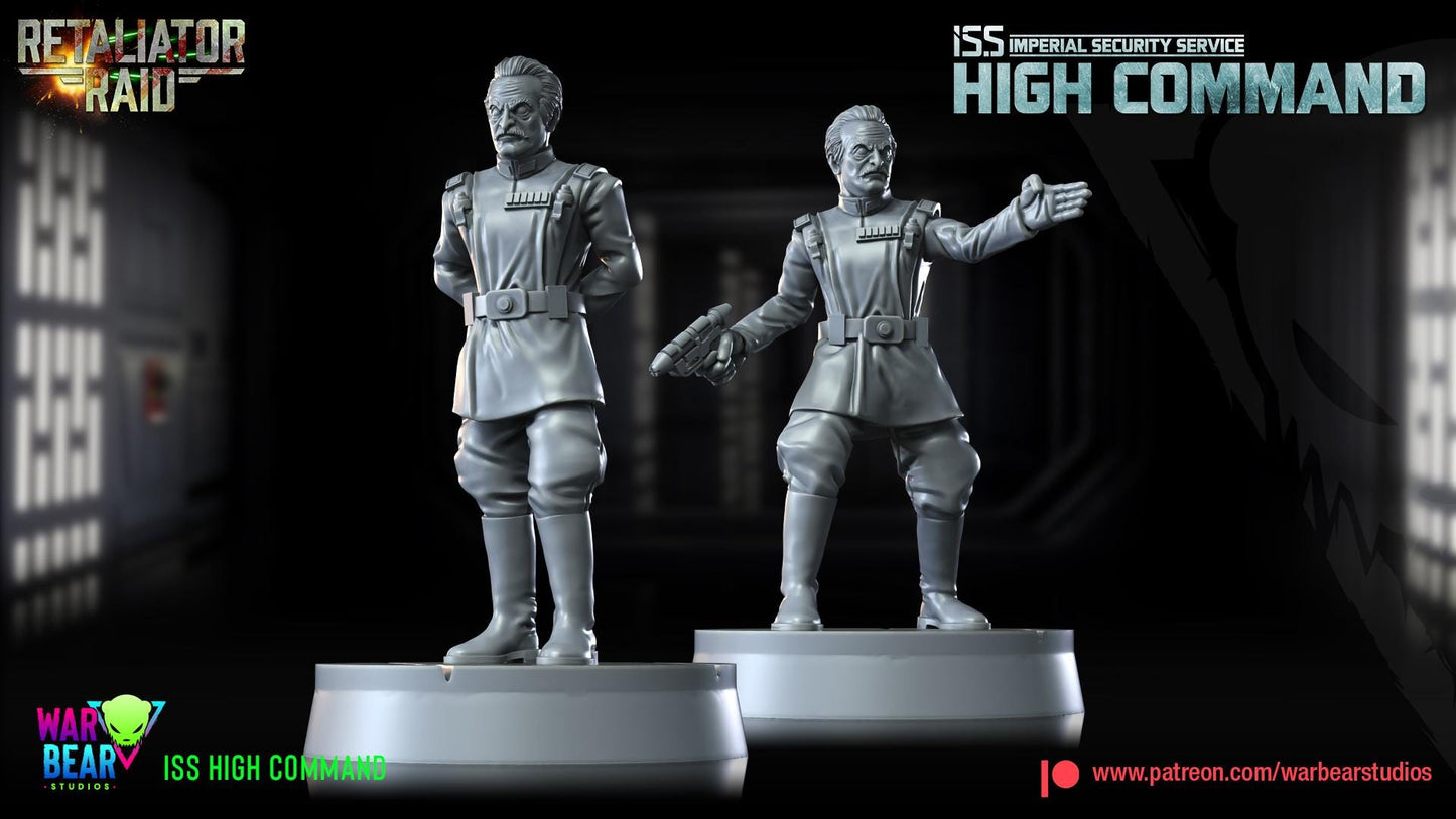 Iss high command officers (imperial security services) star wars rpg legion shatterpoint compatible - war bear