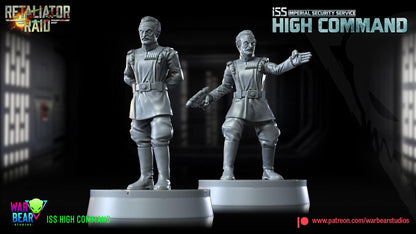 Iss high command officers (imperial security services) star wars rpg legion shatterpoint compatible - war bear