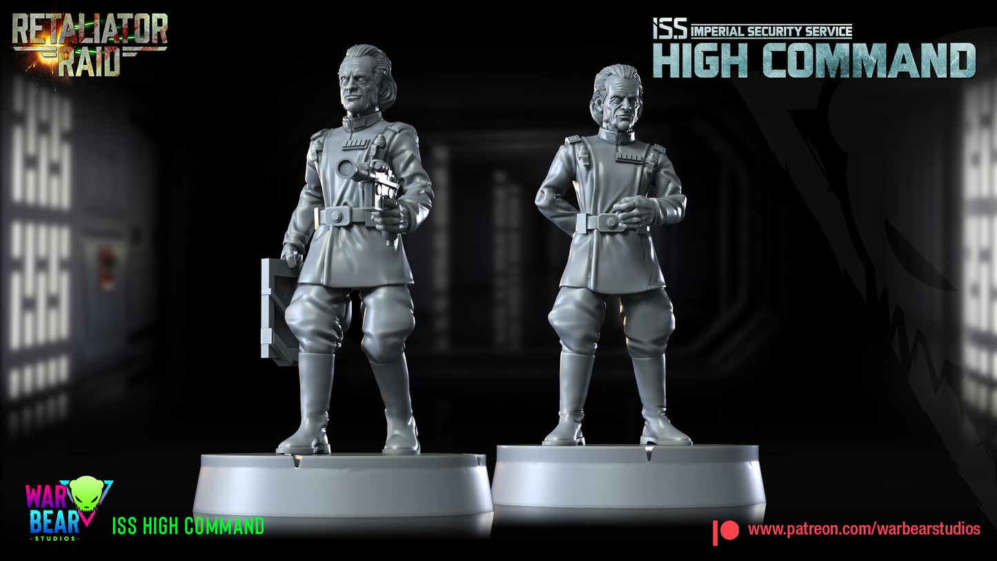 Iss high command officers (imperial security services) star wars rpg legion shatterpoint compatible - war bear
