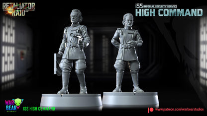 Iss high command officers (imperial security services) star wars rpg legion shatterpoint compatible - war bear