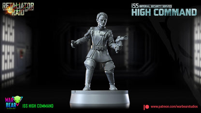 Iss high command officers (imperial security services) star wars rpg legion shatterpoint compatible - war bear